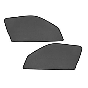 【VULCANS】ハイエース/レジアスエース標準 200系 メッシュカーテン 日よけ インテリア 換気 車用 遮光カーテン 内装品 紫外線 UVカット フロントドア用 2枚 換気 車用 内装 パーツ 冬夏兼用 メ