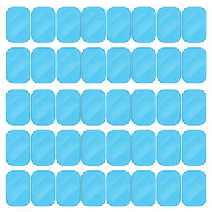 ジェルシートEMS 腹筋ベルト交換パッド 40枚入れ 電導パッド 腕筋 トレーニング 粘着パッド 男女兼用 腹筋 筋トレ