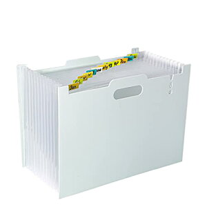 Tumosando ドキュメントスタンド ヨコ A4タテ 加厚発泡PP 13ポケット ジャバラファイル 持ち運び 区分けラベル付き アコーディオンファイル 大容量 書類ケース 伸縮ファイル 自立式 書類収納