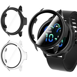 WD&CD Garmin Vivoactive 6 Ή Jo[+tB 2Zbg Vivoactive 6 Ή ̌^ tJo[ KXtB PCt[ y ^ C菝h~ SʕیP[X (NA+ubN)