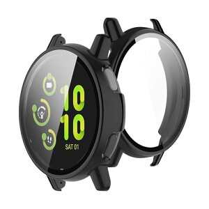 Yaodle GARMIN vivoactive 5 �J�o�[ PC�f�� (�K�[�~��) GARMIN active 5 �P�[�X �K���X�t�B������̌^ �S�ʕی� ��d�\�� �h�o ���{���Ɏq�� �L�Y�h�~ �y��(�u���b�N)