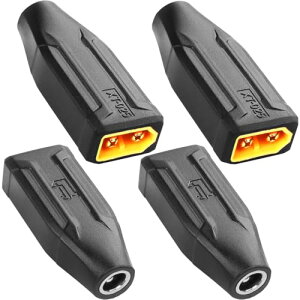 Xiatiaosann 4個 XT60 オスからDC5521 メスへのアダプター、XT60 - DC 5.5 x 2.1mm コネクタ、TS100 はんだごて FPV モニター電源 LiPo バッテリー用