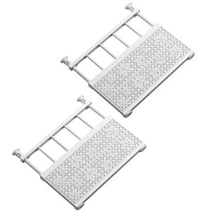 2点セット 突っ張り棚 つっぱり棚 強力 伸縮棚 棚 ワイド幅 棚 収納棚 押入れ 突っ張り食器棚 日本語取扱書付 ホワイト (30-45)*42cm