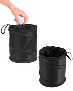 YFFSFDC 車用ゴミ箱 車載ゴミ袋 車用収納ケース 折り畳み式 車用小物入れ 収納 ポケット ごみ入れ 大容量 収納簡単 ポータブル 吊り下げ 車内用 2個セット(16*20cm)