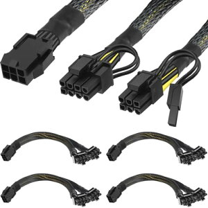 Xiatiaosann 6�s��- 8�s�� PCIe�d���P�[�u���O���t�B�b�N�J�[�h ����8�s��(6+2) PCI Express �v���O�A�r�f�I�J�[�h�R�l�N�^2 ����P�[�u���A6 �s�� ���X - 2X 8 �s�� �I�X �A�_�v�^�[ �ґg�����P�[�u�� 30