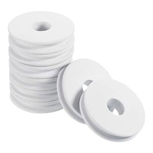 PATIKIL 57mm 釣り糸スプール 50個 EVAフォーム 釣り巻き板プレート フライ釣りギアオーガナイザー 釣り糸収納用 ホワイト