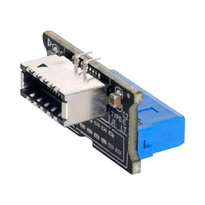 Cablecc垂直USB 3.1フロントパネルソケットKey-A Type-E-マザーボード用USB 3.0 20ピンヘッダーオス拡張アダプター