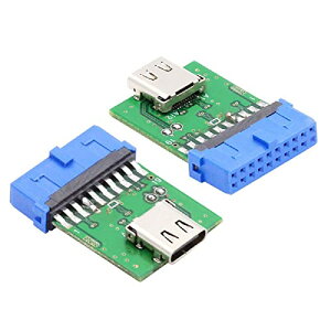 xiwai USB 3.0 内部 19 ピン 20 ピン ヘッダー シングル ポート USB 3.1 タイプ C USB-C 女性マザーボード アダプター PCBA 480Mbps に。
