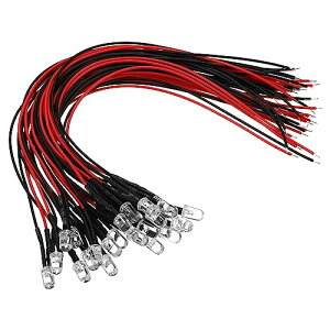 PATIKIL 3V - 6V 5mm LED_CI[h 24 zς݃~jLEDCgdv RC DIY CWP[^[Ɩp JtȃX[tbV