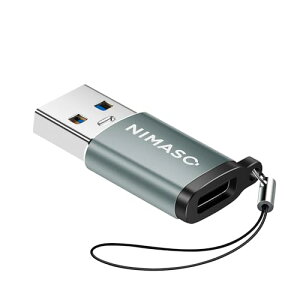 NIMASO USB3.2(Gen2) 10Gbps USB Type-C ϊA_v^ (Type-C X to USB A IX)h~݌v & 10Gbps f[^`&QC3.0 [d Windows 10 / Mac OS/X}z/p\RȂǂɑΉ h~Xgbvt O