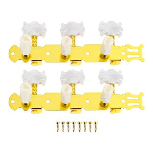 Dreld ギターチューニングペグ ストリングチューナー ペグ マシンヘッド ストリングペグ インストール簡単 3L 3R 2連セット 6弦 ギター パーツ アコースティック/フォーク/クラシックギター用