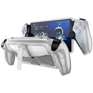 【Miimall】対応Sony Playstation Portal カバー TPU+PC材質 衝撃吸収 超軽量 着装まま充電 超薄 裸機感 傷防止ケース PS5 Portal ケース 横置き可能 指紋防止 装着簡単カバー PS Portal コントローラー対応