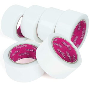 KAWAIKO {e[v 50mm×25m ͂ Ke[vz Œp KX z{ tH[p (zCg, 50mm x 25m x 6[)