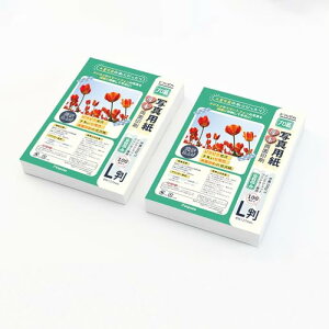 ピカポカ 写真用紙 両面印刷 l判 200枚 インクジェット 厚手 光沢紙 写真プリント用紙 (PJP3RYB200DG)