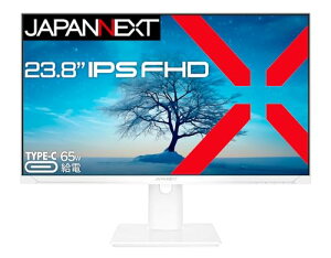 JAPANNEXT 23.8C` j^[ tHD 1920x1080𑜓x IPS fBXvC (HDMI/USB-C d (65W) / DisplayPort/Xs[J[//](s{bg)@\/VESAΉ/u[CgJbg) JN-IPS2381FHDR-C65W-HSP-W