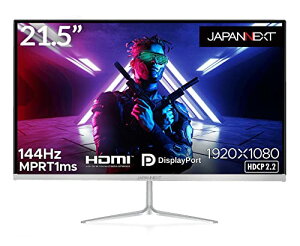 JAPANNEXT 21.5C` Q[~Oj^[ 144Hz 1ms tHD 1920x1080𑜓x TN pl fBXvC (HDMI/DisplayPort/VESAΉ/u[CgJbg / p170°) JN-T215FLG144FHD