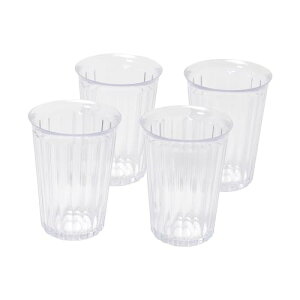 �p�[������ �H�� �^���u���[ �J�b�v 380ml 4�g ����ɂ��� �v���X�`�b�N�� �H��@�Ή� ���{�� �X�g���C�v �N���A HC-301