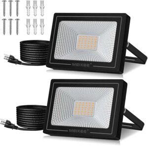 MEIKEE led  Ɠ Ŕ 30W dF W ԏꓔ ȃGl Px JΉ H IP66h ̈ٗp qɏƖ hƓ iC^[ D O  O ݒu\ BBQp3000K 2700LM 200w