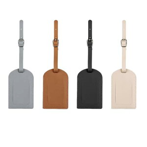 荷物タグ バッグ用ネームタグ ネームタグ ラゲージタグ PU皮製 柔らかい 防水 丈夫 超軽量 紛失防止 旅行用 出張用 スーツケース バッグ用 名刺ホルダー ラゲッジタグ 目印 スーツケースタ