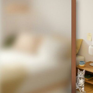 LOHOMEVE 窓ガラス目隠しフィルム すりガラスシート 飛散防止 台風対策 遮光断熱 浴室 お風呂 目隠しシート 結露防止 uvカットフィルム 水で貼る 剥がせる(すりガラス調44.5×120CM)