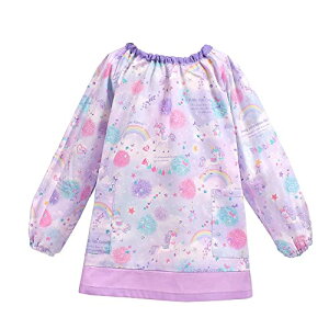 COLORFUL CANDY STYLE 長袖スモック 女の子 子供 幼稚園 保育園 長袖 ユニコーンファンタジー 120-130cm N1185720