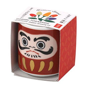 聖新陶芸 通年 家庭菜園 ミニ 簡単 栽培キット ゆったり育てる 五色とうがらし ハーブ 野菜 栽培セット ( 自由研究 / 食育 ) 鉢の径約4cm お芽でた おちょこだるま 赤 母の日 プレゼント 誕生