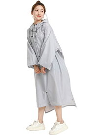 BUQIREN レインコート 自転車 レインポンチョ 大きいサイズ 通学 レディース メンズ 大きめ ロング リュック 透明バイザー 防水 雨具 雨カッパ キャンプ 携帯 通勤 通学 ママ 保育園の送迎 袖