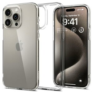 Spigen �y�n��18�N�̋Z�p�́z iPhone 15 Pro Max �P�[�X �N���A �X�g���b�v�z�[�� �ČRMIL�K�i �E���g���E�n�C�u���b�h ACS06565 (�N���X�^���E�N���A)