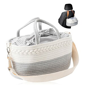 altoina 【助産師推薦 】おむつストッカー オムツストッカー ベビー用品 出産準備 出産祝い 新生児 おむつ オムツ新生児用品 収納バッグ【巾着蓋付き 4way】