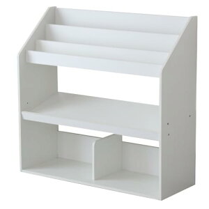 DORIS ドリス 絵本ラック 本棚 絵本 棚 キッズ 子供部屋 幅86 高さ80 おもちゃ収納 棚板調整 オープンラック ディスプレイ棚 収納ラック 子供用 木製 お片付け 絵本収納 シンプル ロータイプ キ