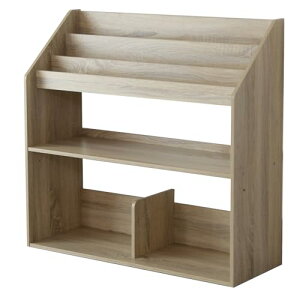 DORIS ドリス 絵本ラック 本棚 絵本 棚 キッズ 子供部屋 幅86 高さ80 おもちゃ収納 棚板調整 オープンラック ディスプレイ棚 収納ラック 子供用 木製 お片付け 絵本収納 シンプル ロータイプ キ