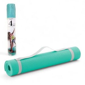 La-VIE(ラヴィ)スーパーグリップヨガマット キャリーストラップ付き 4mm 6mm 8mm 10mm トレーニングマット ストレッチマット 【メーカー純正品】 4mm エメラルド 3B-3165