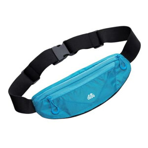 ランニングポーチ ウエストポーチ 軽量 コンパクト メンズ レディース (ブルー)