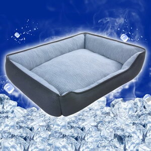 JEMAジェマ 犬 猫 ベッド 夏 ひんやり 冷感 洗える 犬 夏用ベッド ペットベッド 夏用 ペットソファー ペットクッション 犬用ベッド 猫用ベッド 極冷感ベッド 二層複合生地 3Dメッシュ 通気性