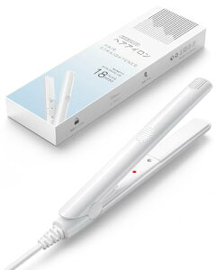 ヘアアイロン ミニ 超軽量 ストレートアイロン 前髪用 カール ストレート 高温220℃ 急速加熱 マイナスイオン搭載 ツヤ髪 ヘアケア コテ 18mm コンパクト 持ち運び便利 ヘアスタイリング ワン