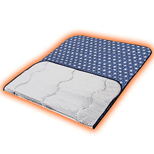 アストロ 断熱シート レジャーシート 72×120cm 約1~2人用 ネイビー 麻の葉柄 厚手 アルミシート 3層構造 ピクニックシート サバイバルシート アルミシート 保温 省エネ 防寒 防災 822-41