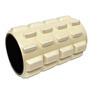 アルインコ(ALINCO) リリースローラー ミニ (直径9.9cm×長さ15.5cm) 筋肉ほぐし ストレッチ器具 (首/背中/太もも/ふくらはぎ) コンパクト 持運び クリーム WBN309C