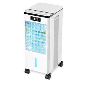 冷風機 冷風扇 冷風扇風機 強力 大容量 8L水タンク 3段階風量調整 3つモード 静音 自動首振り 12時間タイマー 上部給水 1台4役 冷風 クーラー リモコン タッチ操作 キャスター付 移動式 保冷パ