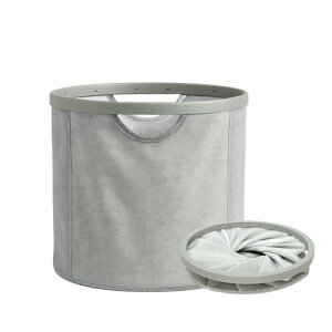 Y K YUKO 融光 折りたたみ式 ランドリーバスケット ランドリー収納 洗濯かご おもちゃ入れ - 42L 大容量、収納便利、持ち手付き、撥水加工、おしゃれデザイン、家居スタイル、コンパクト 省