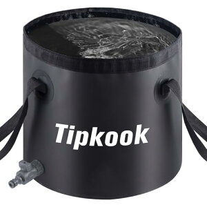 Tipkook 折り畳みバケツ 【20L? 水ホースバルブ付】折りたたみバケツ 大容量多機能 水へのアクセスが容易 取っ手付き バケツ 生活用品 掃除 洗車 キャンプ ピクニック 登山 旅行 アウトドア