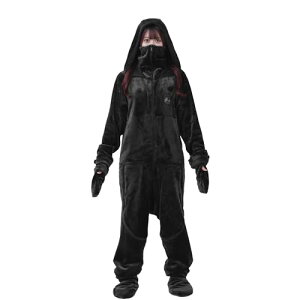 Bauhutte(バウヒュッテ) 着る毛布 ゲーミング着る毛布 ダメ着 4G ネクスト ブラック Lサイズ HFD-4G-24-L-BK 2024モデル 冬用 部屋着 ルームウェア メンズ レディース