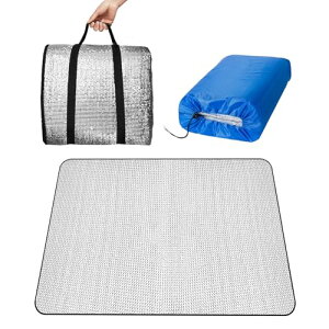 TIVCYI レジャーシート アルミシート 銀マット 厚手 キャンプ用 アルミマット テントマット 100cm/150cm/200cm/250cm×200cm (超軽量/断熱/保温) キャンプマット 防水 災害 ピクニック 花見 花火大会 運