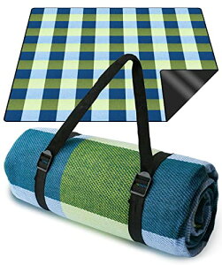 【キャンプクリエイター推薦】 レジャーシート 厚手 ピクニックシート 【コンパクト収納 大判200×200cm 防水断熱素材】 レジャー シート コペルタ (グリーンチェック)