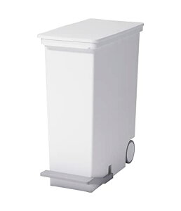 ライクイット (like-it) ペダル式ゴミ箱 オルア33ワイドタテ型分別ペダルペール ホワイト 約33L 日本製 LBD-14 フタ付きゴミ箱 スリム 分別 棚下ゴミ箱