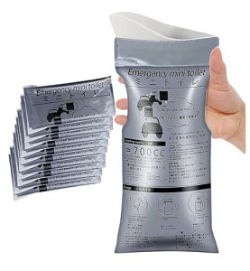 携帯トイレ 700cc 10/20/30/40回分 緊急トイレ 簡易トイレ 防災トイレ 車載トイレ 地震対策 登山 渋滞時 災害 緊急 停電 断水 男女兼用 携帯トイレ・アクセサリ 仮設・簡易トイレ 10回分