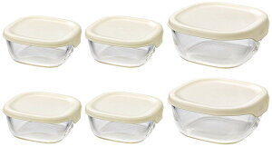 HARIO(nI) ϔMKXۑe 6Zbg e250/600ml ItzCg { KST-2012-OW