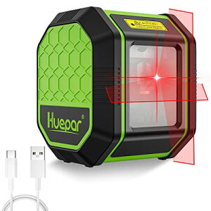 Huepar ���[�U�[�n�o���� 2���C�� �N���X���C�����[�U�[ �����␳ �X�΃��[�h ���P�x ����ȒP IP54 Tpye-C�[�d�\ FC011R