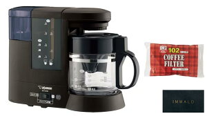 【 象 印 】 ミルつき コーヒーメーカー ダークブラウン EC-CD40- TD + K a l i t a NK102濾紙 コーヒーフィルター ブラウン 100枚入り オリジナルセット