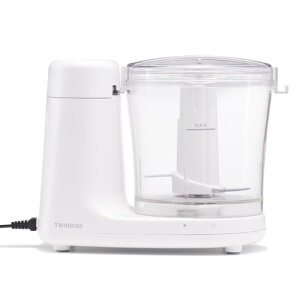 TWINBIRD(�c�C���o�[�h) �t�[�h�v���Z�b�T�[ �`���b�p�[ �R���p�N�g �݂���؂� �d�� 1��2�� �����H ���Z 350ml �z���C�g KC-4638W