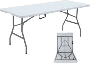 NIANTONG ܂肽݃e[u [Ne[u 152cm ω׏d140kg @\ AEghA |[^ue[u  O Lv K[fjO (152x70cm)